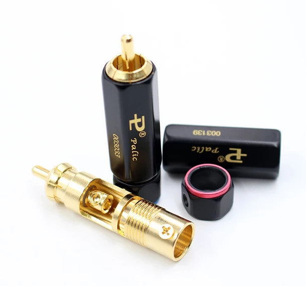 Palic Gold Plated Professional Locking Phono RCA Plugs Pair Kontak palic-gold-plated-professional-locking-phono-rca-plugs-pair-kontak
