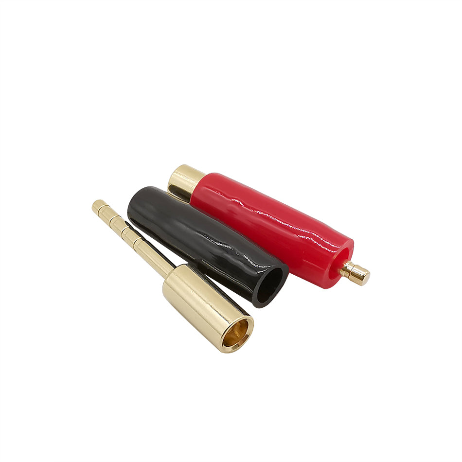 4 Speaker Pin Connectors - Gold Plated 2mm Banana Plugs with Screw Cable Terminal PINCON01 4 Speaker Pin Connectors - Gold Plated 2mm Banana Plugs with Screw Cable Terminal PINCON01