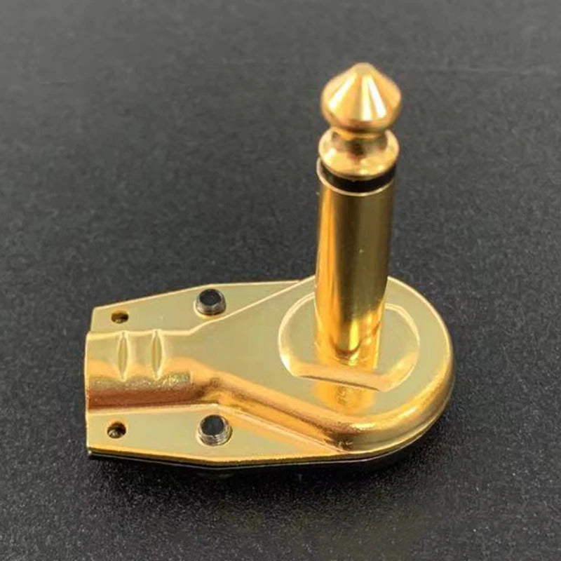 Kontak Audio Gold Plated Mono Right Angle 1/4 inch Pancake Jack Plugs 1 x pair supplied