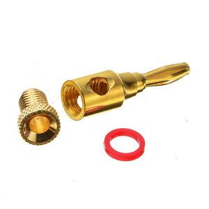 Kontak Audio Gold Plated Stackable 4mm Banana Plugs