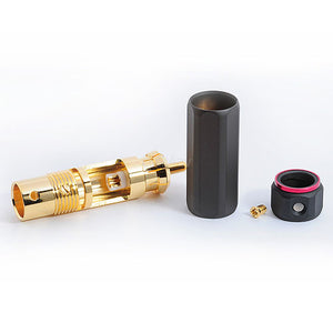 Palic Gold Plated Professional Locking Phono RCA Plugs - Pair